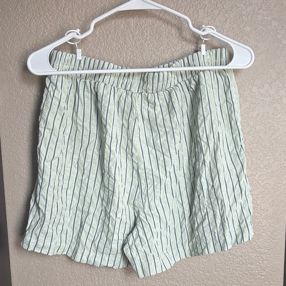 Light Green Boxer Short Set with Pockets - Picture 5 of 5